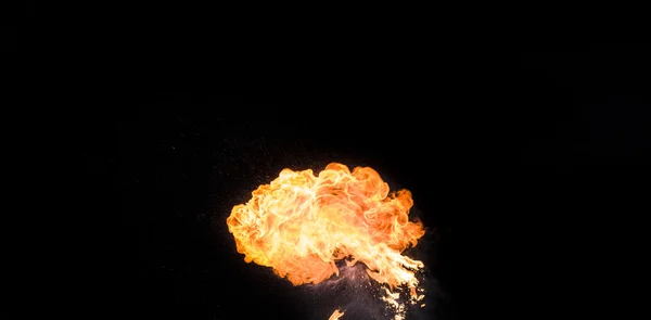 強力な炎、本物の写真. — ストック写真