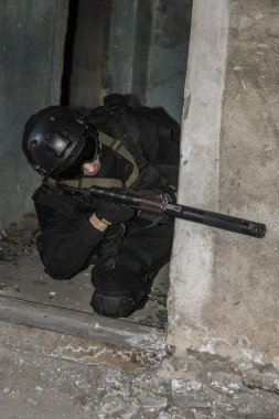 Eğitim bir askeri eğitim zemin de Rus özel kuvvetleri.