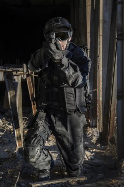 Eğitim bir askeri eğitim zemin de Rus özel kuvvetleri.