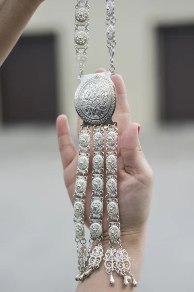 National Yakutian jewelry made of silver.