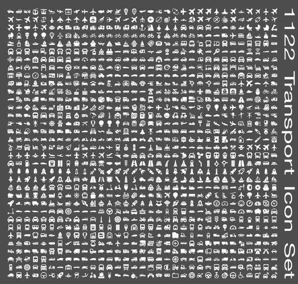 Ensemble d'icônes transport — Image vectorielle