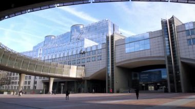 Brussels, Belçika - 2015 yaklaşık: Avrupa Parlamentosu Brüksel (Belçika).