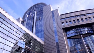 Brussels, Belçika - Aralık 2015: Avrupa Parlamentosu Brüksel (Belçika).