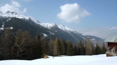 Alp dağ görünümünde.