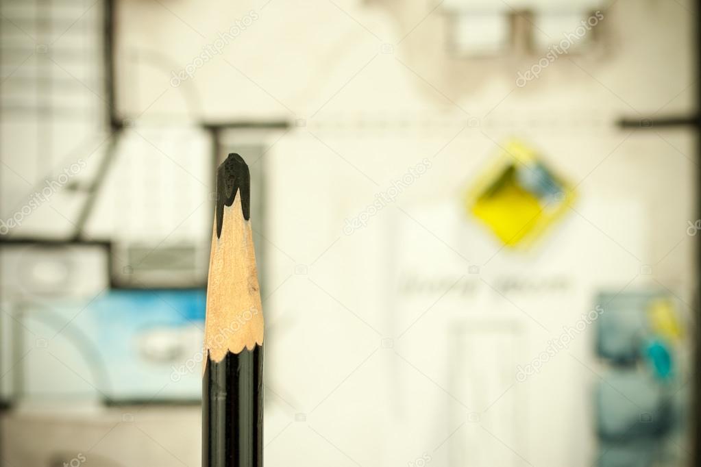 artistic black thick pencil