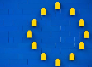 Plastik Lego blokları parçaları