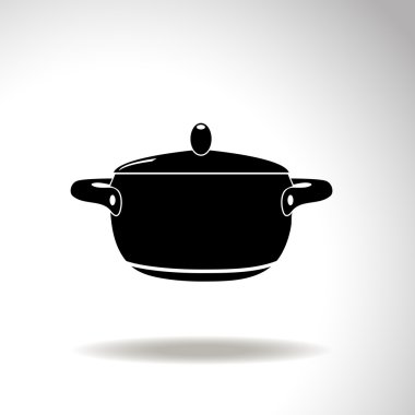 Pot with lid vector illustration clipart