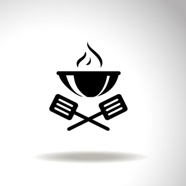 Barbekü vektör simgesi