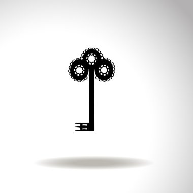 Vektör Ortaçağ anahtar simgesi