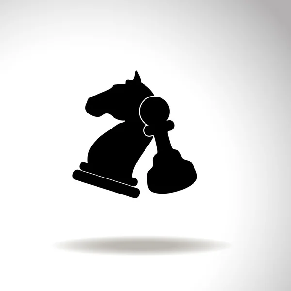 Σκάκι. Στρατηγική σύμβολο. Εικονίδιο του φορέα. — Διανυσματικό Αρχείο