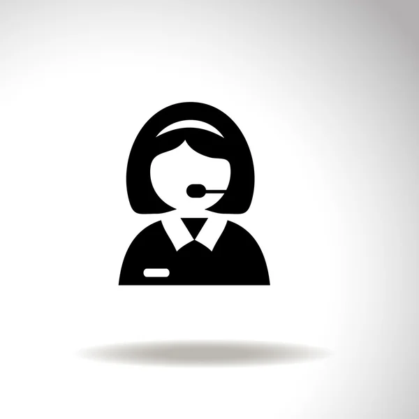 Receptionist vector icon. — Stock Vector