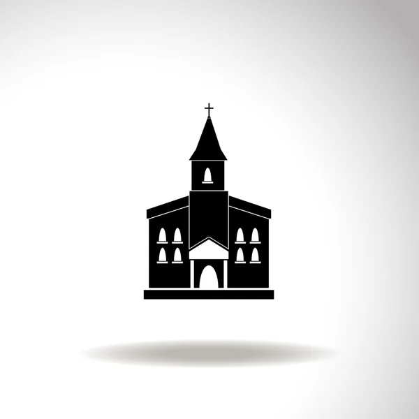 चर्च वेक्टर आइकन डिजाइन — स्टॉक वेक्टर