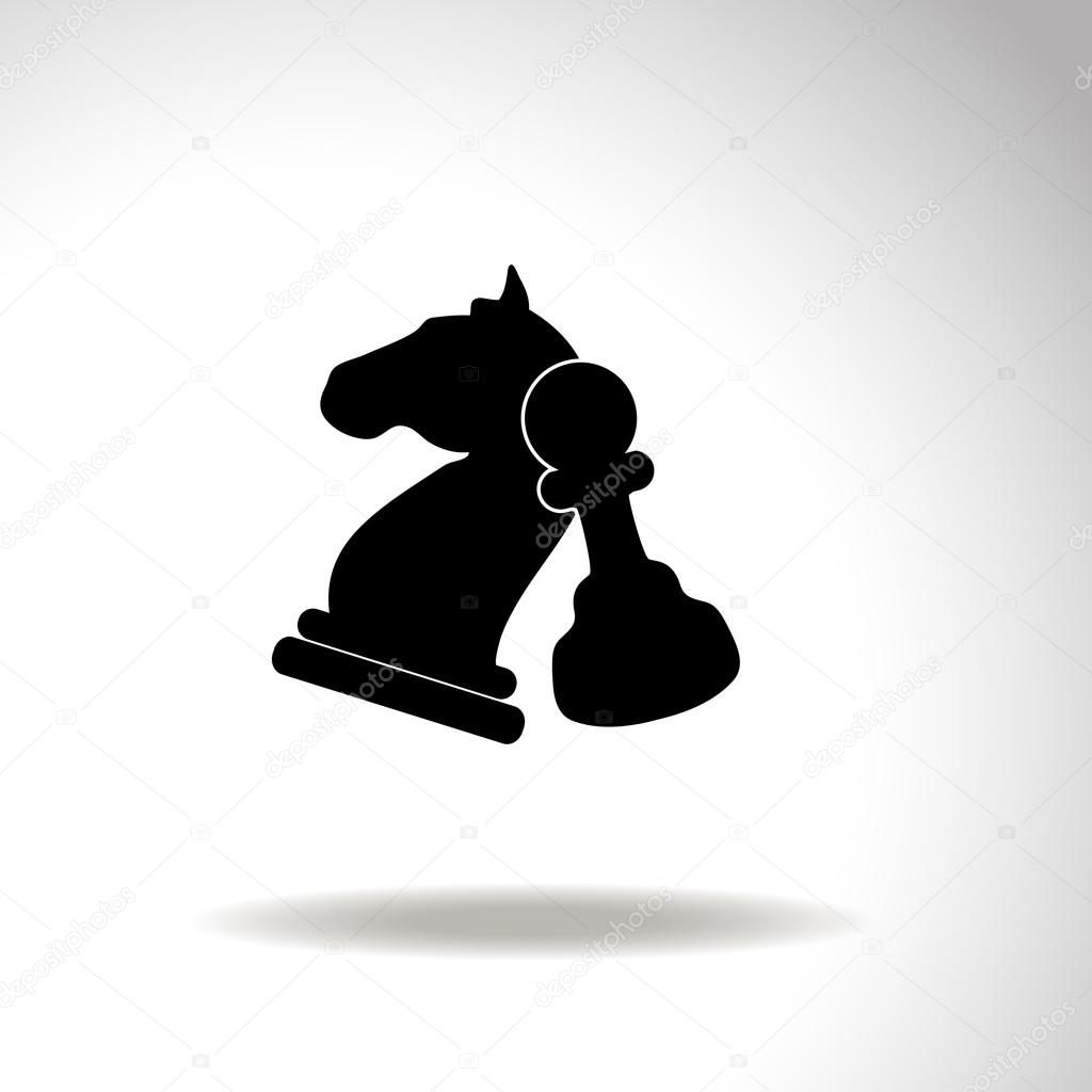 Chess. Strategy symbol. Vector icon.