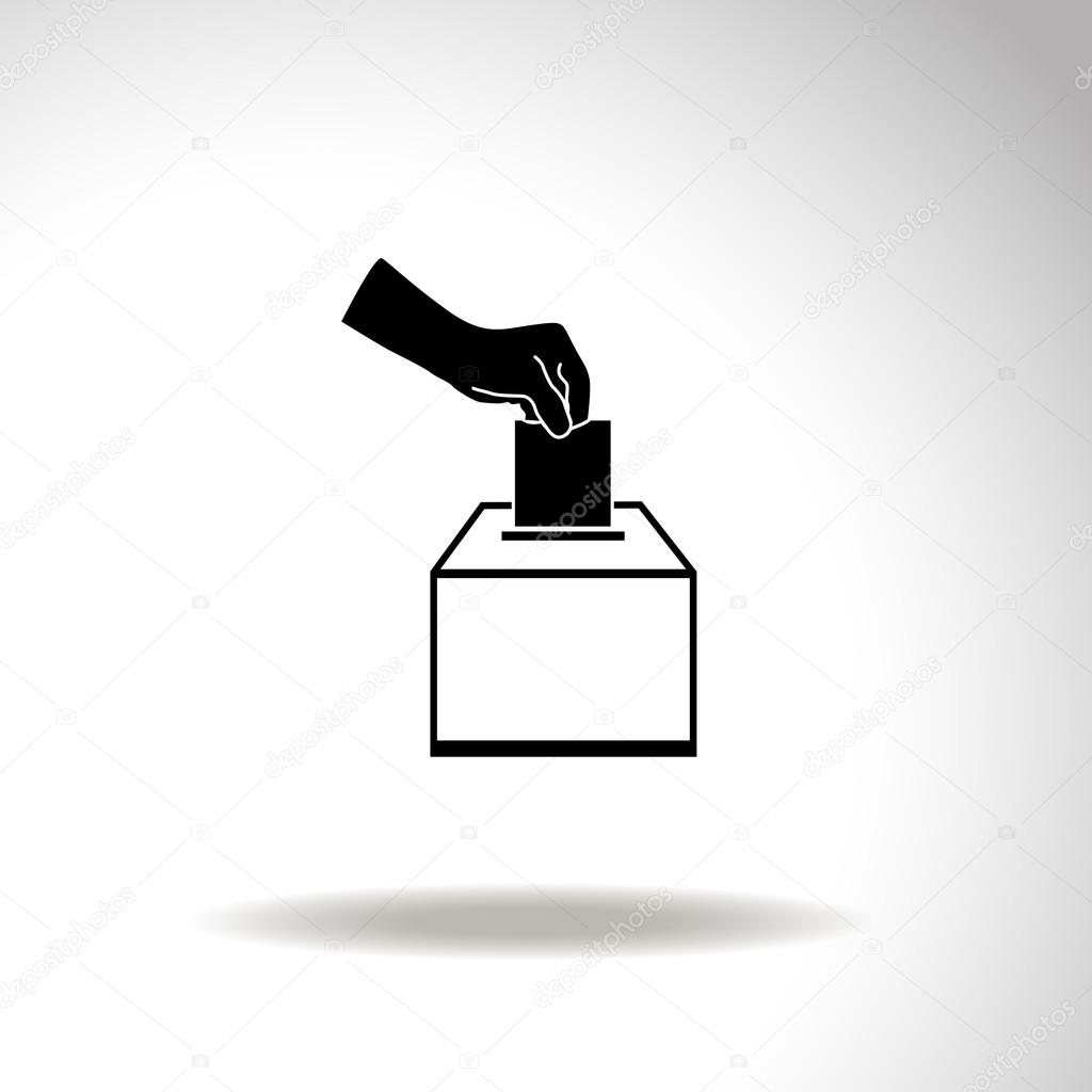 Vote ballot vector icon