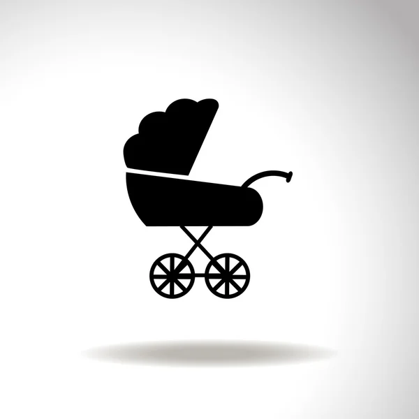 Barnvagn vektor icon. — Stock vektor