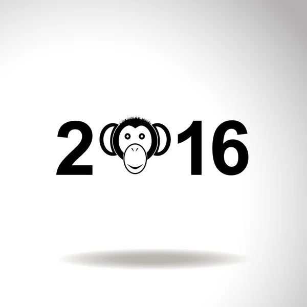 Ikonka małpki. symbolem 2016. — Wektor stockowy