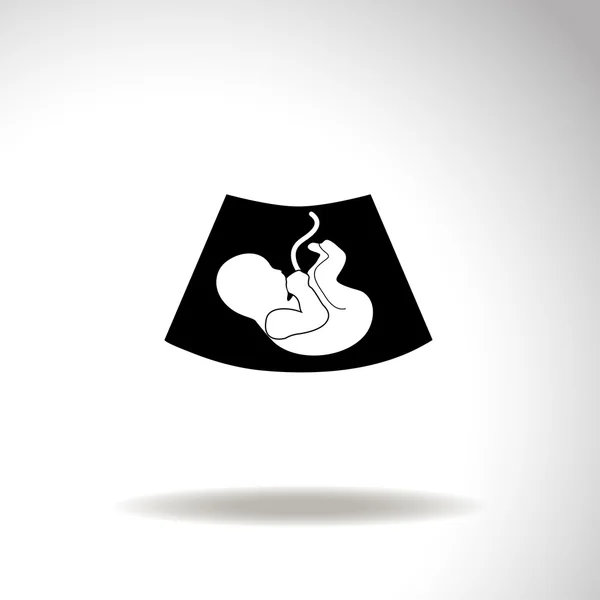 Ultrasound icon. Maternity icon. Vector. — Stock Vector