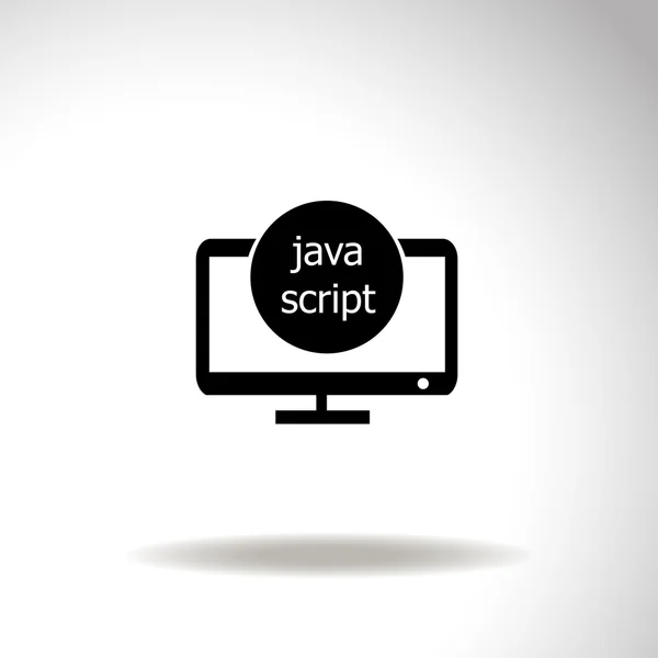 Значок скрипта Java. Язык программирования — стоковый вектор