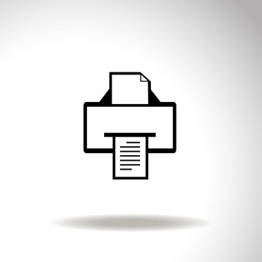 Yazıcı vektör simgesi.