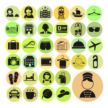 Hotel vector Icons set