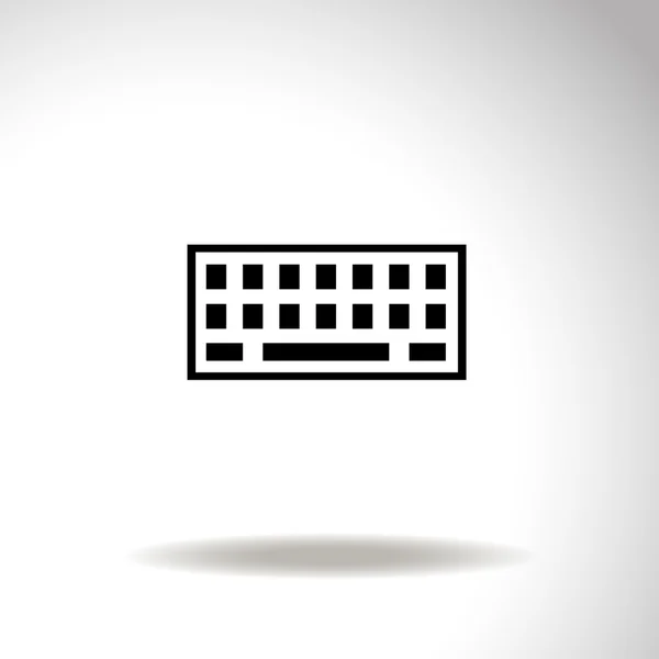 Ícone de vetor de teclado . — Vetor de Stock
