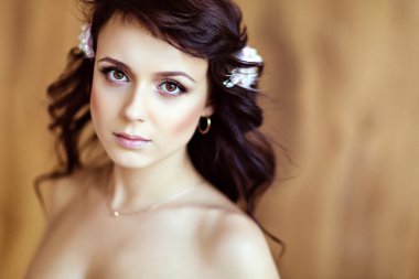 bir çok sevimli sensual güzel kızlar esmer wa ile portresi