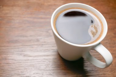 Vintage koyu ahşap arka plan siyah kahve. 