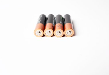 Gdansk, Polonya - 20 Mayıs 2016: Dört Duracell Aaa pil.