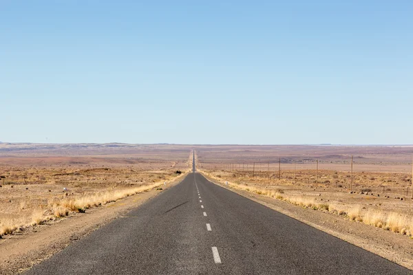 Endless road in Namibia — Stock Photo, Image