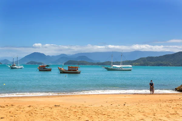 Bellissima spiaggia in riva a San Paolo — Foto Stock