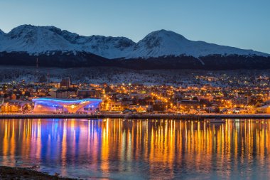 geç öğleden sonra inanılmaz Ushuaia şehirde