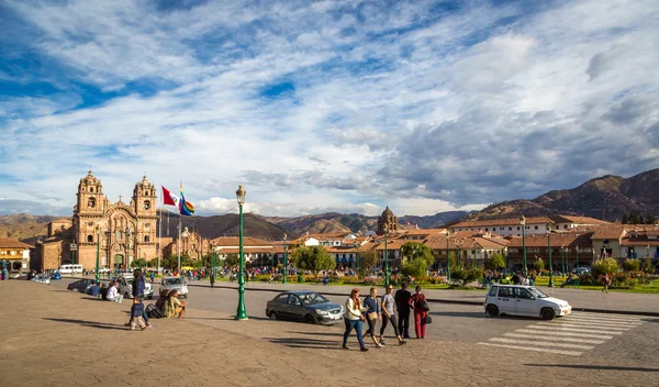 Plaza principal del Cusco en el sur de Perú —  Fotos de Stock