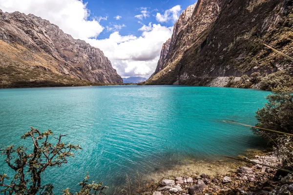 Montanhas e lagos em Huaraz — Fotografia de Stock