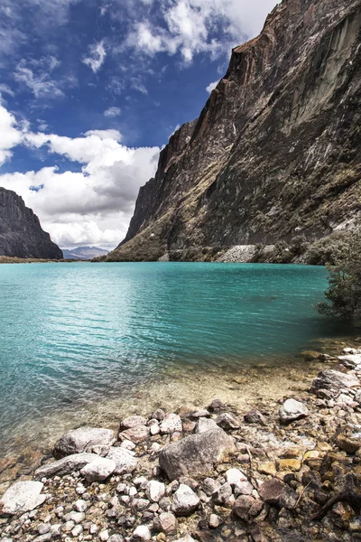 Mountains and lakes in Huaraz Stock Image