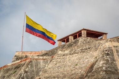 Cartagena Fort Kolombiyalı bayrağı