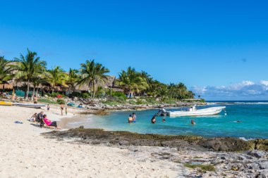 Bir Playa del Carmen güzel plajı