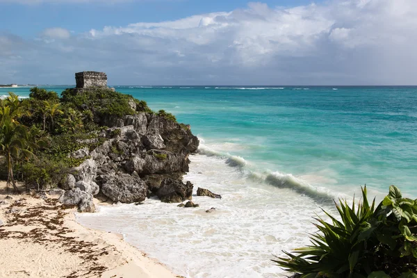 Bela paisagem em Tulum Ruins — Fotografia de Stock