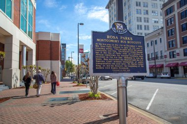 Downtown Montgomery with wide street