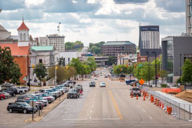 Downtown Montgomery with wide street