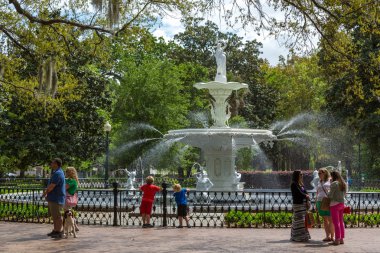 Savannah sıcak gün zevk turizm