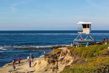 San Diego Beach'te gün zevk turist