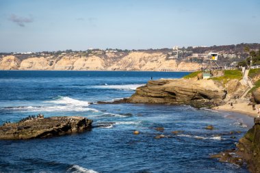 San Diego Beach'te gün zevk turist