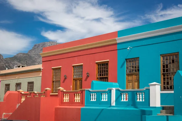 Barevné domy v oblasti Bo Kaap — Stock fotografie