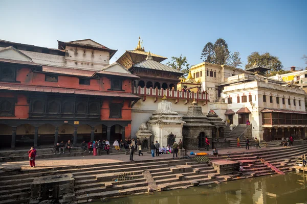 Pashupatinath Templo crematório — Fotografia de Stock