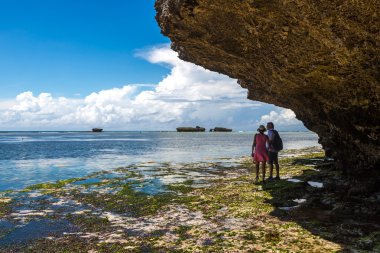 Turistler Watamu güzel plaj keyfi