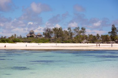 Turistler Watamu güzel plaj keyfi