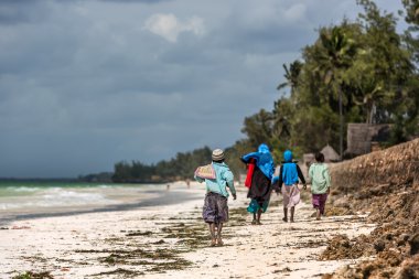 Yerel halkın Uroa Beach
