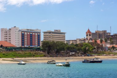 Güzel mavi deniz Stone Town