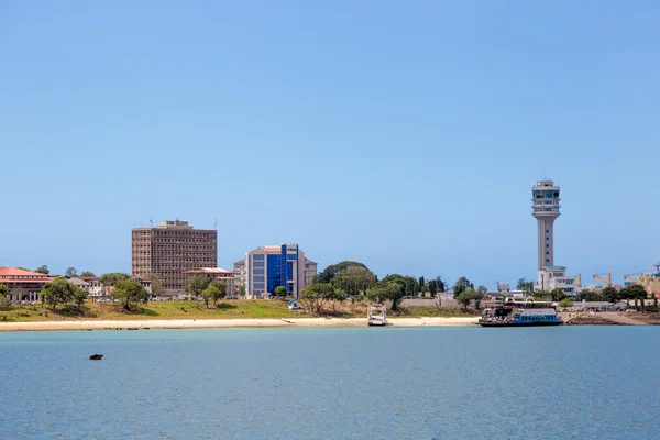 Beautiful blue sea in Stone town — Stock Photo, Image