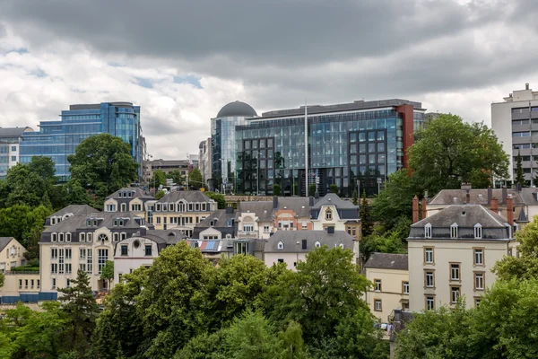 Luxemburgo cidade em dia nublado — Fotografia de Stock
